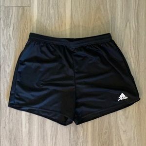 Adidas black soccer shorts - women’s medium
